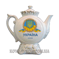 Музыкальный фарфоровый чайник "Украина. Геральдика"