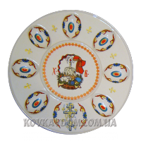 Фарфоровая пасхальная тарелка 270мм "Пасха декор 3"