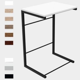 Приставной столик к дивану Терри-1, Цвет металла - черный. Цвет ДСП Белое, фото