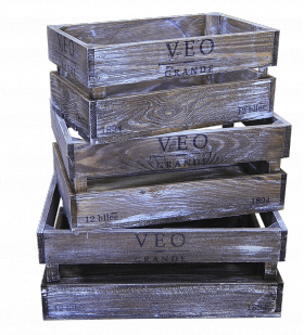 Ящик деревянный декоративный средний, категория F, 004/DYK6C/1600