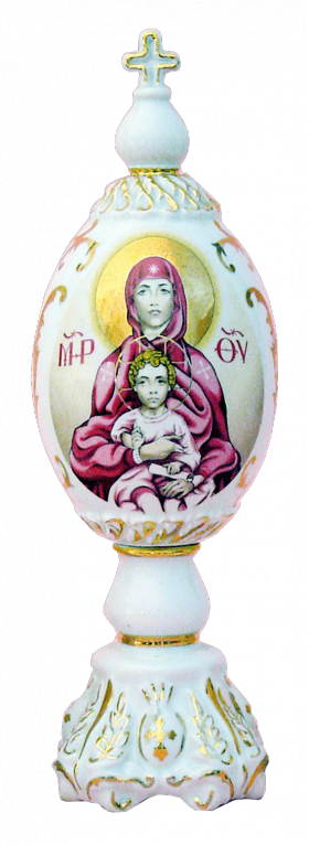 Церковный фарфоровый набор из 3-х предметов "Богородица"