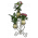 Подставка для цветов на 3 вазона "Пламя" 001/ПАР3/61